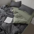 thumbnail image 1 of Feltree 4-Piece Full Size Bedding Set for Student Dormitories - Soft and Comfortable Washed Microfiber Sheet Set with 2 Pillowcases, 1 of 8