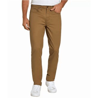 Haggar Men's Active Series City Flex 5-Pocket Casual Pants – Slim Straight Fit, Stretch Cotton, Big & Tall Sizes