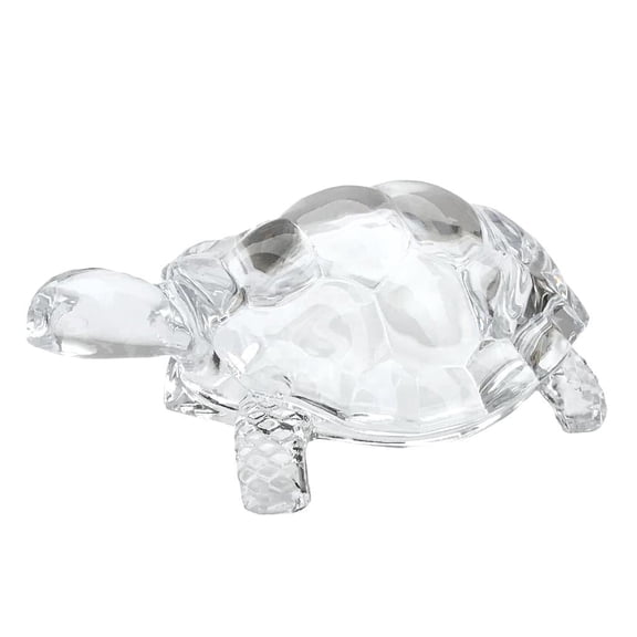 Lightahead Glass Turtle Statue Chinese FENG Shui Tortoise Lucky Gift of Good Health