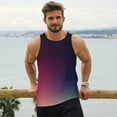 thumbnail image 6 of KLL retro blue orange red teal dark Print Men's Muscle Gym Workout Stringer Tank Tops Bodybuilding Fitness T-Shirts Tank Tops Men-XX-Large, 6 of 7