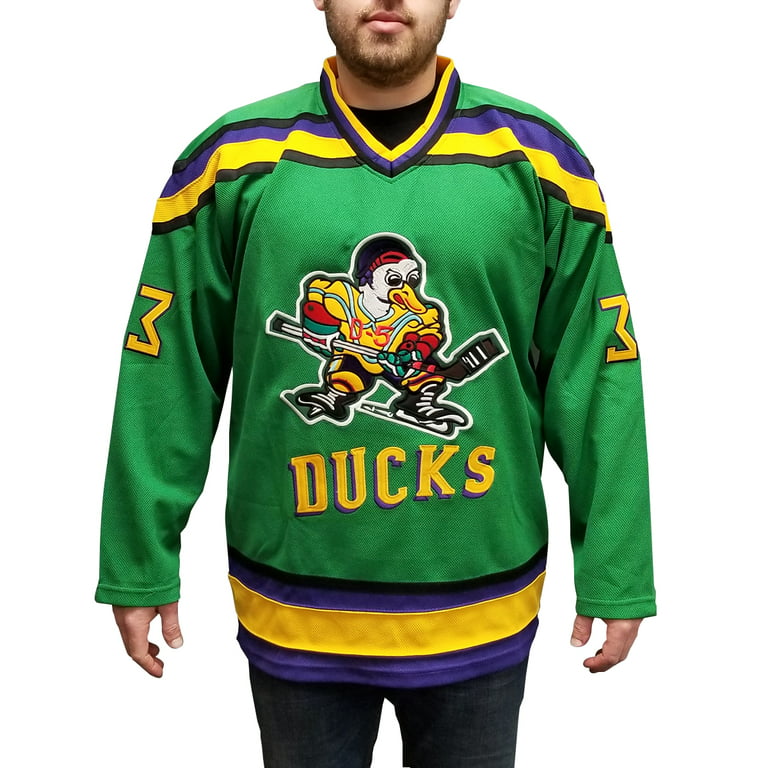 Greg Goldberg 33 Ducks Hockey Jersey Embroidered Costume Mighty Movie  Uniform