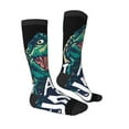 thumbnail image 3 of Balery Hungry Tyrannosaurus Printed Novelty Socks Men's Women's Crew Socks Sports Socks Knee High Socks Cotton Socks Quirky and Cool Socks, 3 of 9