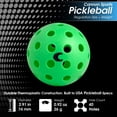 thumbnail image 3 of Cannon Sports 4-Pack Pickleballs with Carry Bag – 40 Hole Outdoor Balls – High Visibility, Durable, and Crack Resistant for All Skill Levels (Green, 4 Pack), 3 of 9