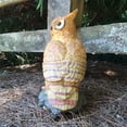 thumbnail image 4 of Homestyles 14"H Large Realistic Owl Perched on Rock Home & Garden Animal Nature Bird Statue, 4 of 5