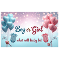 thumbnail image 3 of Heart Balloons Gender Reveal Banner Pink Blue Baby Shower Decoration for Party Event Celebration Photo Shoot, 3 of 6