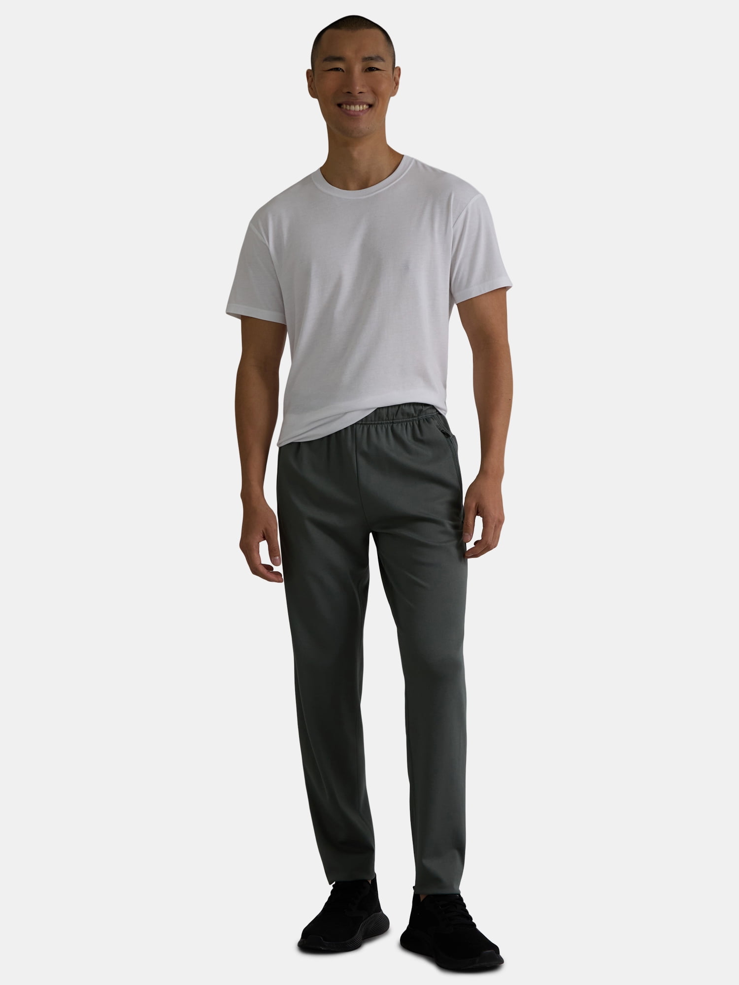 Athletic Works Men's and Big Men's Slim Knit Pants, 30" Inseam, Sizes XS-4XLT