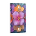 thumbnail image 2 of Yayeee Blank Wall Plate Cover 1-Gang 4.5"x2.7" Home Unused Decorative Outlet, Large Purple Flowers, 2 of 7