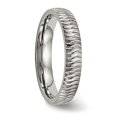 thumbnail image 6 of Auriga Fine Jewelry Titanium and Textured 4mm Band for Men Size 7.5, 6 of 7