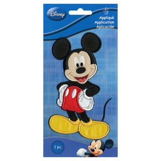Disney © Mickey & Friends Mickey Mouse - Iron On Patches Adhesive Emblem  Stickers Appliques, Size: 2.76 x 2.76 Inches