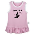 thumbnail image 2 of iDzn Son of a Witch Funny Dresses For Baby, Newborn Babies Skirts, Infant Princess Dress, 0-24M Kids Graphic Clothes (Pink Sleeveless Dresses, 12-18 Months), 2 of 4