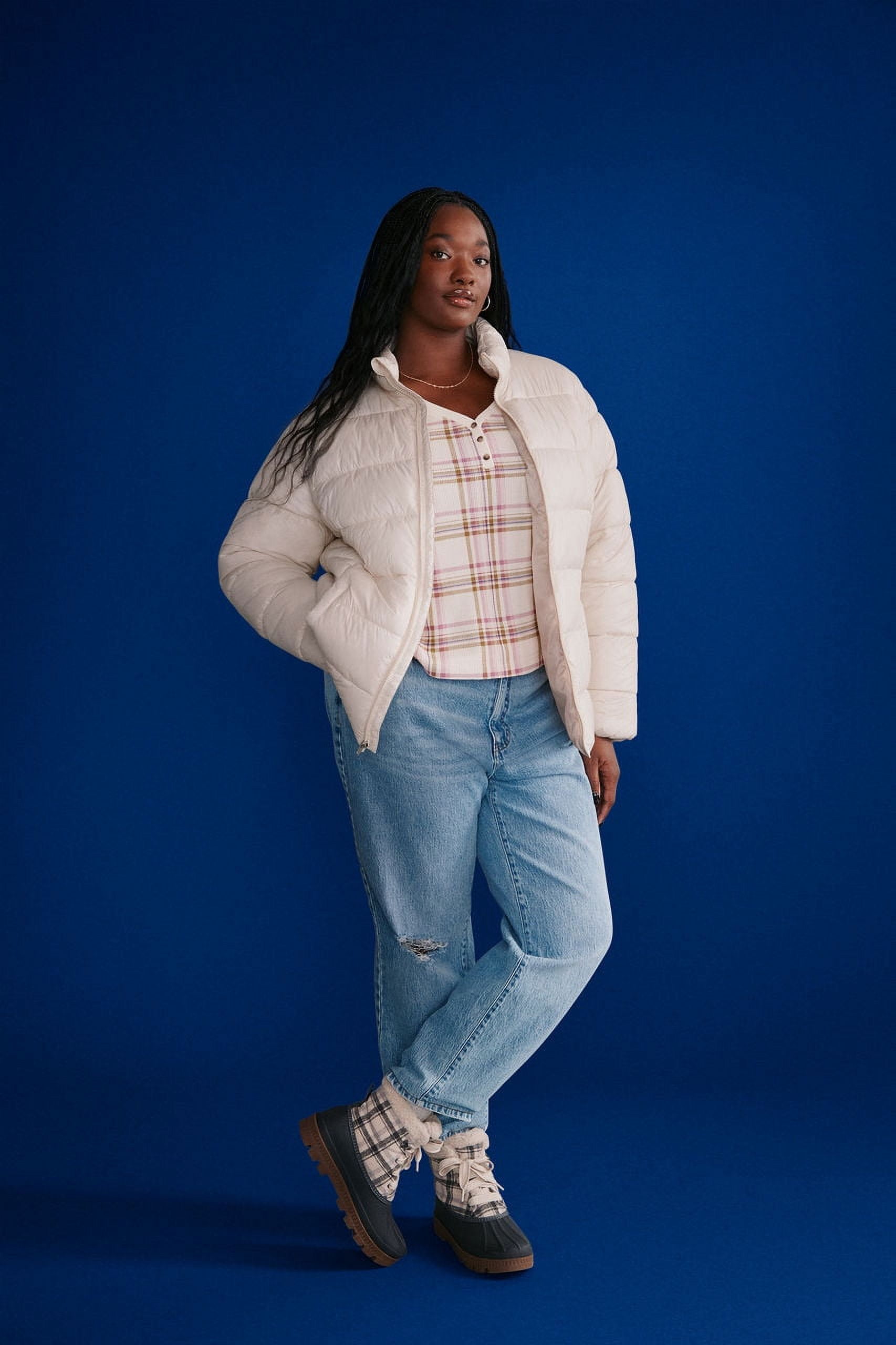 Time and Tru Women's and Women's Plus Core Puffer, Sizes XS - 3X