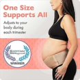 thumbnail image 5 of Faja de maternidad transpirable con soporte pélvico para la espalda, talla única (color aleatorio: beige/negro), talla única, 1, 5 of 5