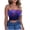 Black C, variant on Women's Casual Tube Top Square Neckline Pull-On Sequin Stretchable Skinny Solid Color for Casual