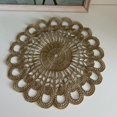 thumbnail image 4 of ENJOYW Table Placemat Exquisite Fine Workmanship Wide Application Round Table Lace Coaster for Kitchen Table Embroidery PlacematMa, 4 of 7