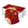 thumbnail image 2 of Cubierta Facial De Navidad De Una Sola Vez Para Adultos Linda Cubierta Facial Impresa De Navidad Transpirable 3Ply Earloop Boca Cubierta 50 Uds. Yuarrent HA038711-00, 2 of 6