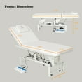 thumbnail image 2 of Electric Massage Table 2 Motors Adjustable Facial Bed Tattoo Chair Spa Bed Beauty Salon Treatment Table Therapy Chair with Hand Foot Remote and Lockable Wheels, 2 of 11