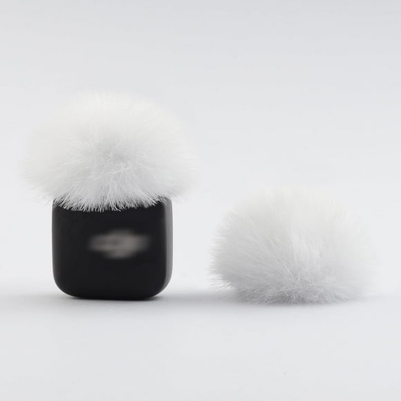 shiyou-Windscreen for 2024 DJI MIC MINI Wireless Microphone Furry Wind Muff Deadcat Cover, 2-Pack White