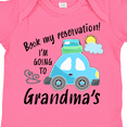 thumbnail image 4 of Inktastic Book My Reservation I'm Going to Grandma's Boys or Girls Baby Bodysuit, 4 of 5