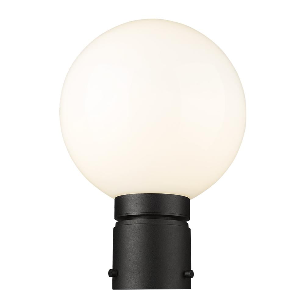 Z Lite 591PHB-BK 20 in. Helix 1 Light Outdoor Post Mount Fixture, Black