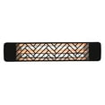 thumbnail image 3 of Eurofase Heating - 2500 Watt Single Element 39 Inch Electric Patio Heater-240 Voltage-Black Finish-Chevron Decorative Fascia, 3 of 8