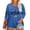 Blue-B-30313aa, variant on Trgacdwlo XL-5XL Plus Size Women's 250th Anniversary Stars Stripes 3/4 Sleeve 4th of July Shirt Summer Freedom Womens T Shirts