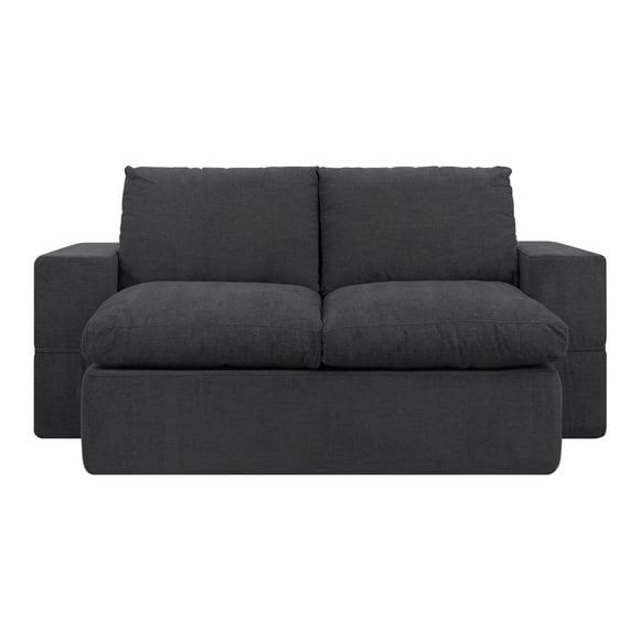 Sofá Cama Housy Manhattan Plegable Comprimido Individual Gris Obscuro