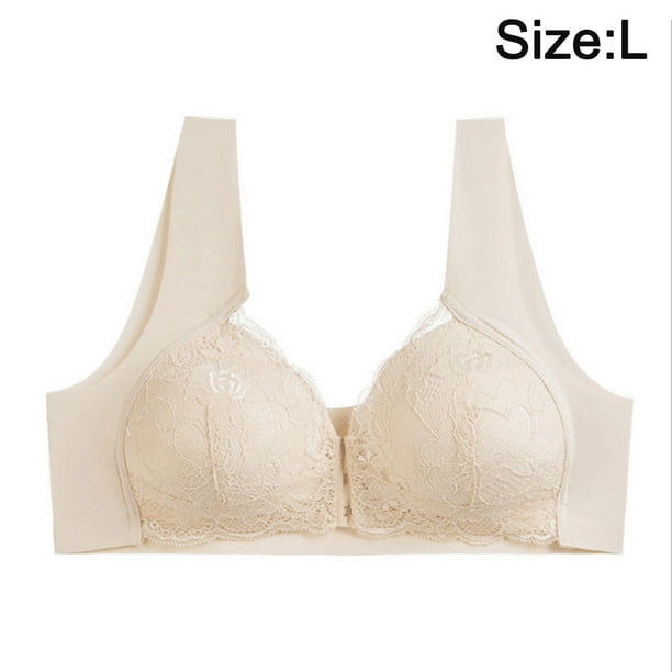 Womens Seamless Bra Bra for Seniors Bra Back Support Posture Bra Everyday Bras  Lace Bras Front Closure Bras Skin Color M, Beige, XX-Large : :  Clothing, Shoes & Accessories