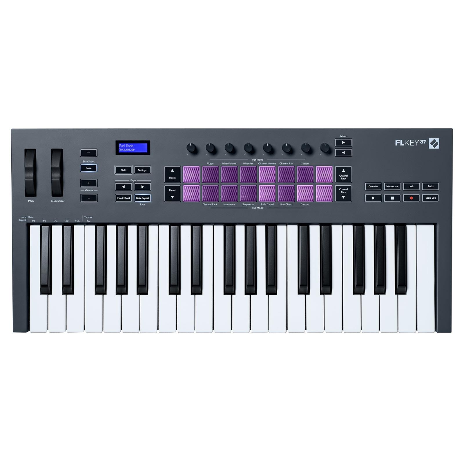 Novation FLkey 37 Full-Size MIDI Keyboard Controller with Stingray Performance Headphones Package