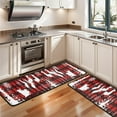 thumbnail image 3 of Kitchen Rugs Sets Of 2,Red Christmas Pattern Anti Fatigue Kitchen Mat Rugs Non Slip Washable,Decorative Kitchen Floor Mats for Kitchen,Sink,Laundry,17"x47"+17"x47", 3 of 5