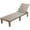 Brown, variant on Costway Patio Lounge Chair Chaise Recliner Weather Resistant Adjustable Black