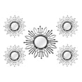 thumbnail image 3 of 15.5" Round Silver Burst Metal Framed Wall Mirror, 3 of 4