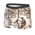 thumbnail image 2 of Haiem Western Desert Cowboys3 Men's Boxer Briefs, Every Day Comfort Stretch Cotton Moisture-Wicking Underwear-Small, 2 of 9