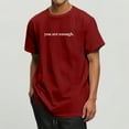 thumbnail image 5 of Men Summer Tops Dear Person Behind Me The World Is A Better Place With You Hoodie You Are Enough Sweatshirt The Hop E Hoodie Set 4 Us Apparel Guard Long Sleeve Men's Long Sleeved Shirts Wine 2XL, 5 of 5