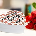 thumbnail image 4 of Koyal Wholesale Valentine's Day Heart Shaped Gift Box with Lid, Funny I Love You Berry Much, Reusable Heart Box, 1-Pk, 4 of 5