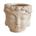 thumbnail image 3 of Maceta con forma de cabeza de Buda, adorno de vinilo, estatua decorativa para plantas de interior, contenedor para plantas, ideal como centro de mesa Beige, 3 of 8