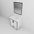 thumbnail image 6 of Ziva 30 in W x 22 in D White Bath Vanity, Cultured Marble Top and 28 in Mirror, 6 of 8