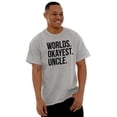 thumbnail image 4 of Worlds Okayest Uncle Niece Nephew Fun Men's Graphic T Shirt Tees Brisco Brands L, 4 of 5