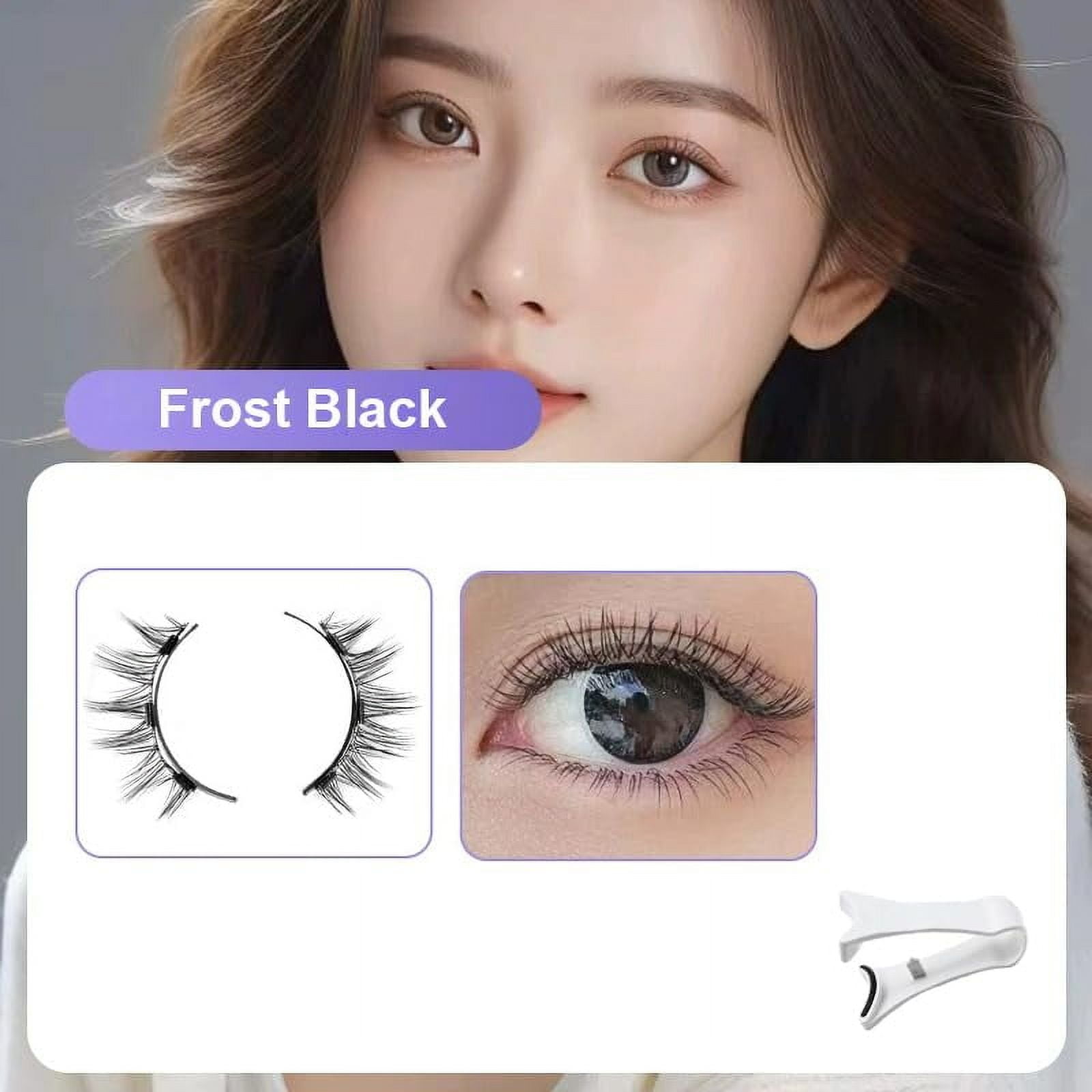 Enjuvie Magnetic Eyelashes Kit Asian, 2025 Reusable Magnetic Lashes Natural Look