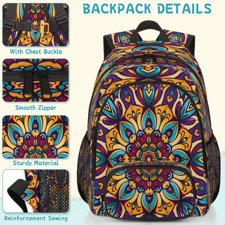 Floral Multicolor Women\'s Backpack - Stylish Patterned Bag Bravo! Women main image 3