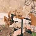 thumbnail image 3 of Drummer Windmill Handmade Metal Percussionist Figurine Rockin Art Garden Decor for Music Lovers and Collectors, 3 of 8
