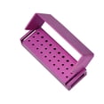 thumbnail image 1 of Soporte Para Fresas De 30 Agujeros, Esterilizable En Autoclave Con Tapa Abierta, Organizador De Fresas Resistente, Color Morado, 1 of 8