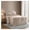 03 - Beige Cream, variant on Split King Sheet Set - 1800 Ultra-Soft Microfiber Bed Sheets - Double Brushed - Deep Pockets - Easy Fit - 5 Piece Set - Bed Sheets & Pillowcases (Split King Size, )