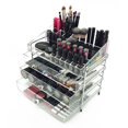 thumbnail image 1 of OnDisplay 4 Tier Chromed Steel Frame Acrylic Cosmetic/Makeup Organizer, 1 of 2
