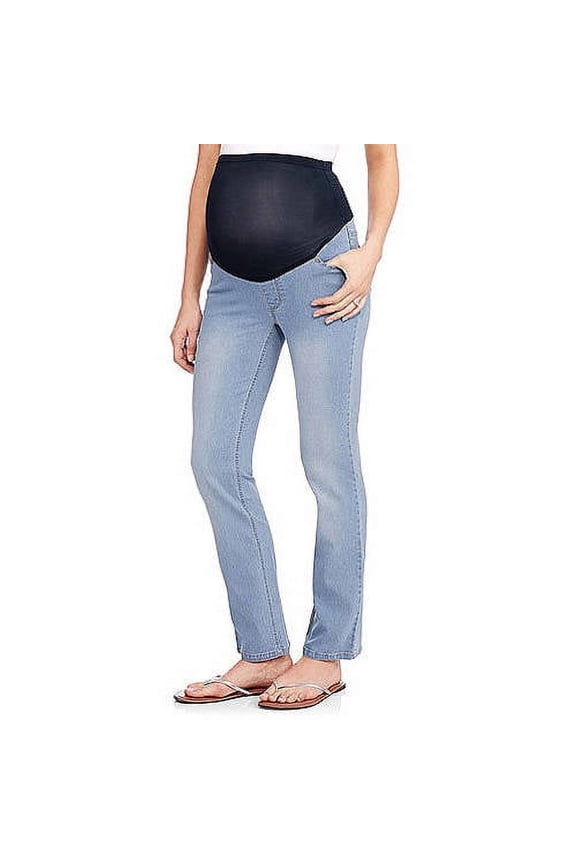 Maternity Oh! Mamma Straight Leg Jeans with Demi or Full Panel (Women's and Women's Plus)