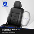 thumbnail image 3 of Fit for Mazda CX-30 2020-2026 Car Seat Covers,Full Set Faux Leather Seat Covers,Stretch Fit,Non-Slip,Breathable,Airbag Compatible,Black,2 Row 5 Seats, 3 of 11