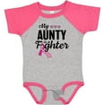 thumbnail image 3 of Inktastic Breast Cancer Awareness My Aunty is a Fighter Boys or Girls Baby Bodysuit, 3 of 5
