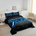 thumbnail image 3 of Erosebridal Gamer Comforter Set Teens Twin Size Game Controller Comforter 2Pcs Gaming Gifts Bedding for All Season(Twin,Blue), 3 of 6