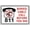 Warning Sign 1, variant on Ca50 Of Safety Caution Dogs On Premises Warning Tin Sign 8"x12" - Safety Dogs On Premises Sign