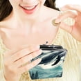 thumbnail image 7 of Whale Premium Microfiber Coin Purse with Stylish Zinc Alloy Clasp - 4.3x4.7 Inches in Size - Women's Wallet and Card Holder for Accessories, 7 of 7