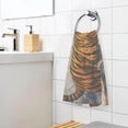 thumbnail image 4 of SKYSONIC Towels Set of 2 Strong Tiger Print for Bathroom Kitchen Travel 16×28 inch, Cotton Bath Towels Lightweight Quickdry for Bathroom Ktichen Travel SPA Gym, 4 of 7